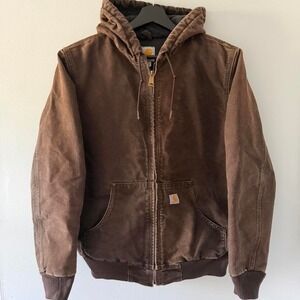 Vintage Men's Mocha Chocolate Carthartt Jacket Small